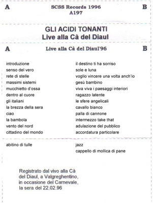 a197 gli acidi tonanti: live alla ca del diaul 1996 a197 gli acidi tonanti: live alla ca del diaul 1996
